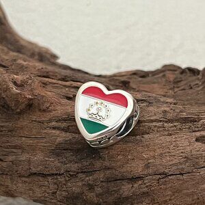 Pandora Tajikistan Exclusive Heart Charm S925 ALE Bead Charm